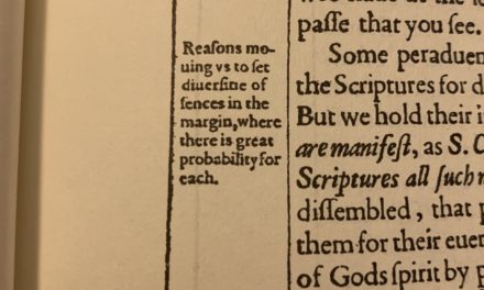 The Five Types Of Marginal Notes In The King James Bible